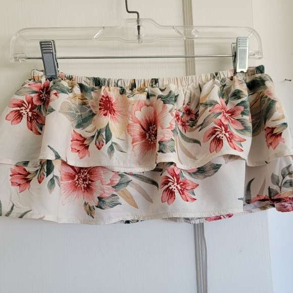 American Eagle Floral Maxi Skirt with Ruffle Hem & Matching Top - Picture 7 of 10